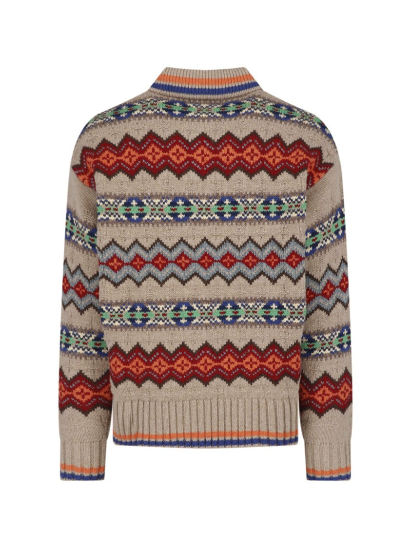 Polo Ralph Lauren Multicolor Fair Isle Intarsia Wool Sweater