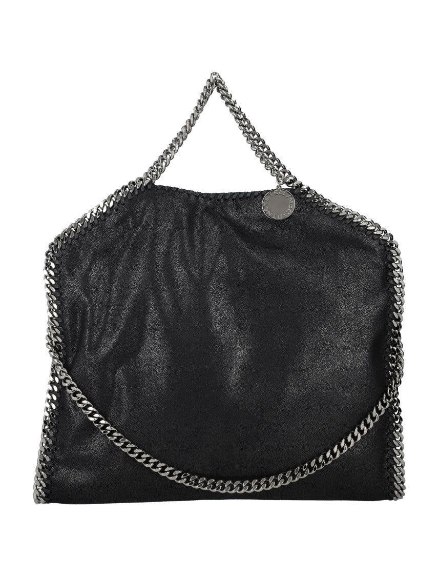 Stella Mccartney Black Falabella 3 Chain Shoulder Bag
