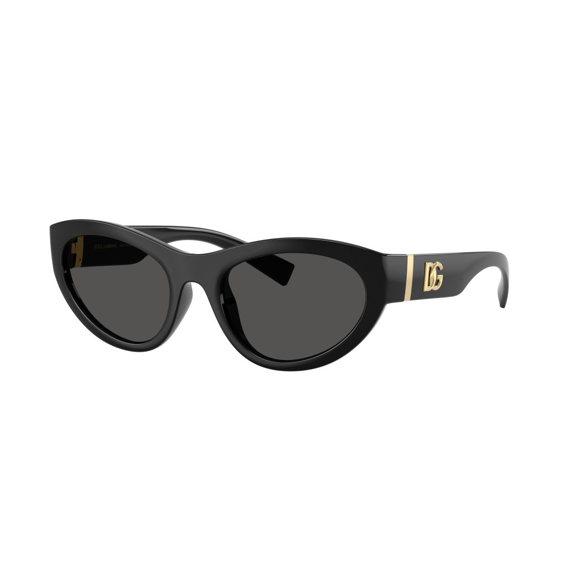 Dolce & Gabbana 0Dg6207 Cat-Eye Sunglasses With Glossy Black Frames