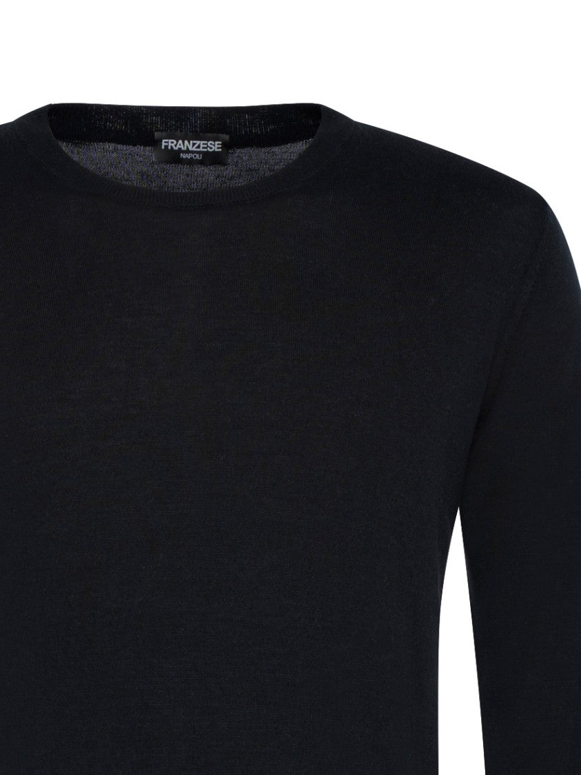 Franzese Collection Crew Neck Sweater In Silk-Cashmere Blend