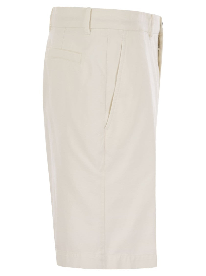 Brunello Cucinelli Cotton Gabardine Bermuda Shorts