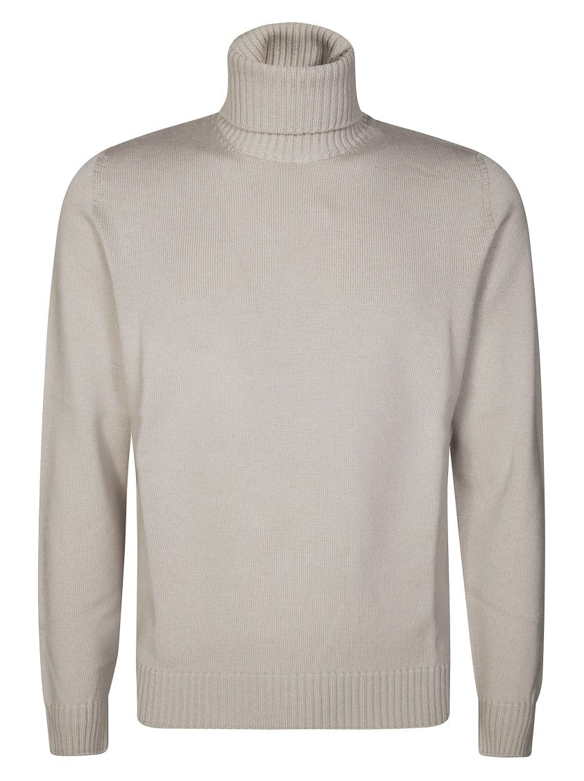 Drumohr Tubular Turtleneck Sweater In 100% Merino Wool
