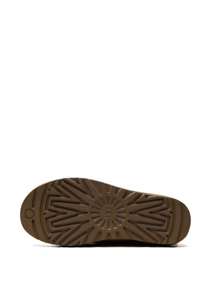 Ugg Brown Classic Mini Ii Suede Ballerinas