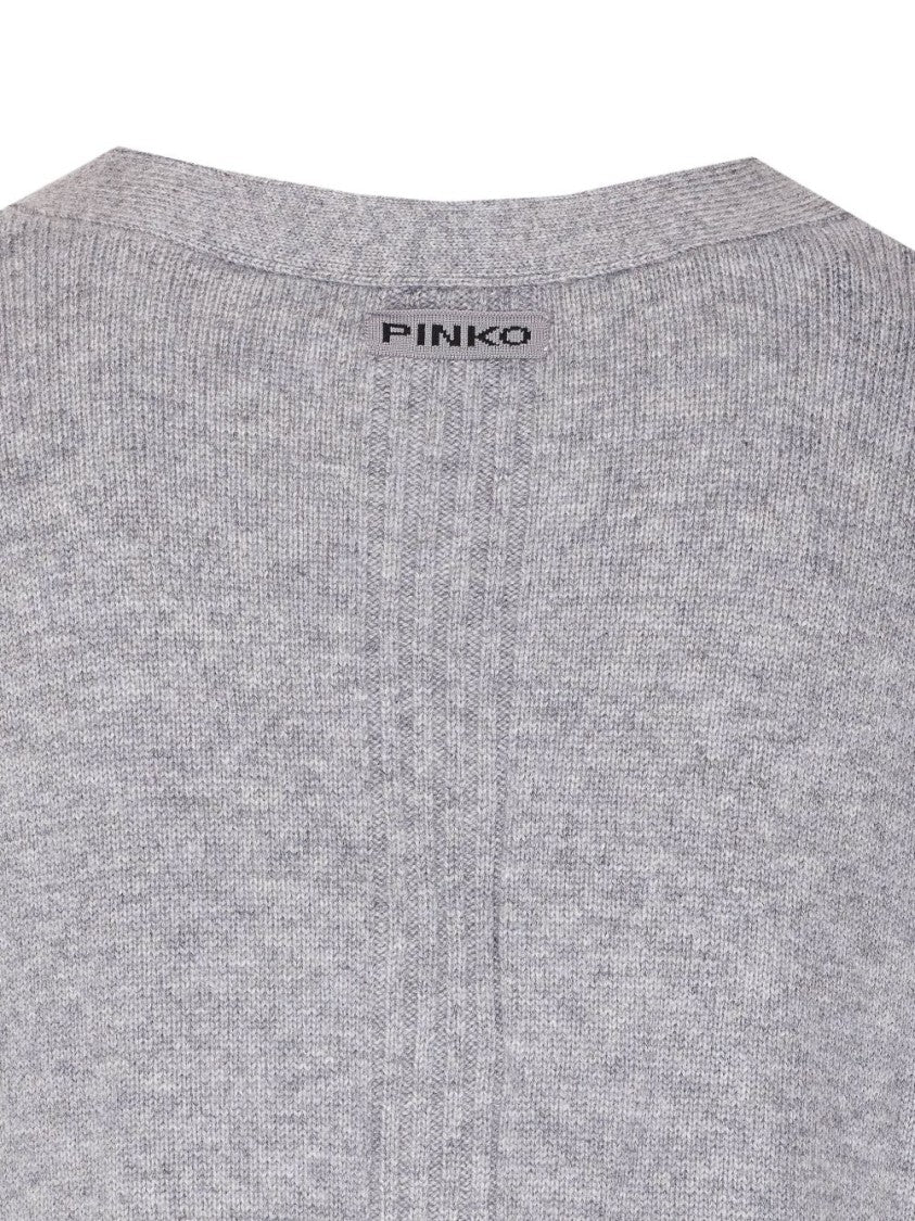 Pinko Long Grey Merino Wool