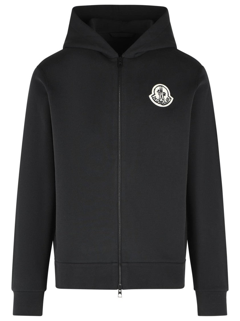 Moncler Black Cotton Sweatshirt