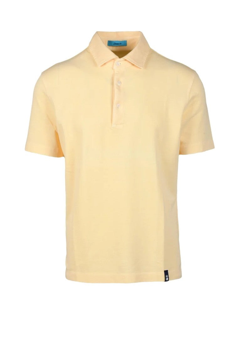 Drumohr Yellow Cotton Polo
