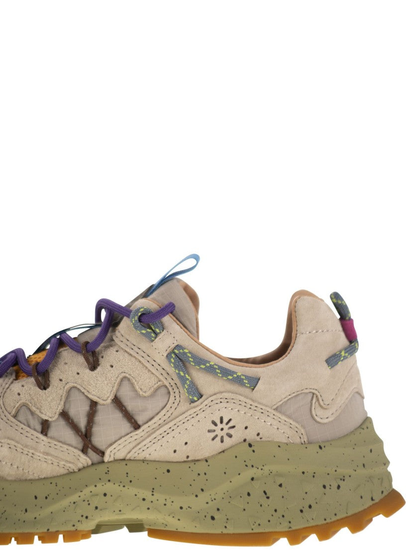 Flower Mountain Yamabushi - Sneakers In Suede And Technical Fabric