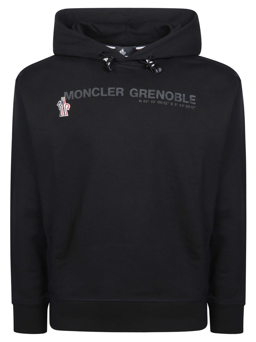 Moncler Grenoble Coordinates Subtle Logo Drawstring Hoodie