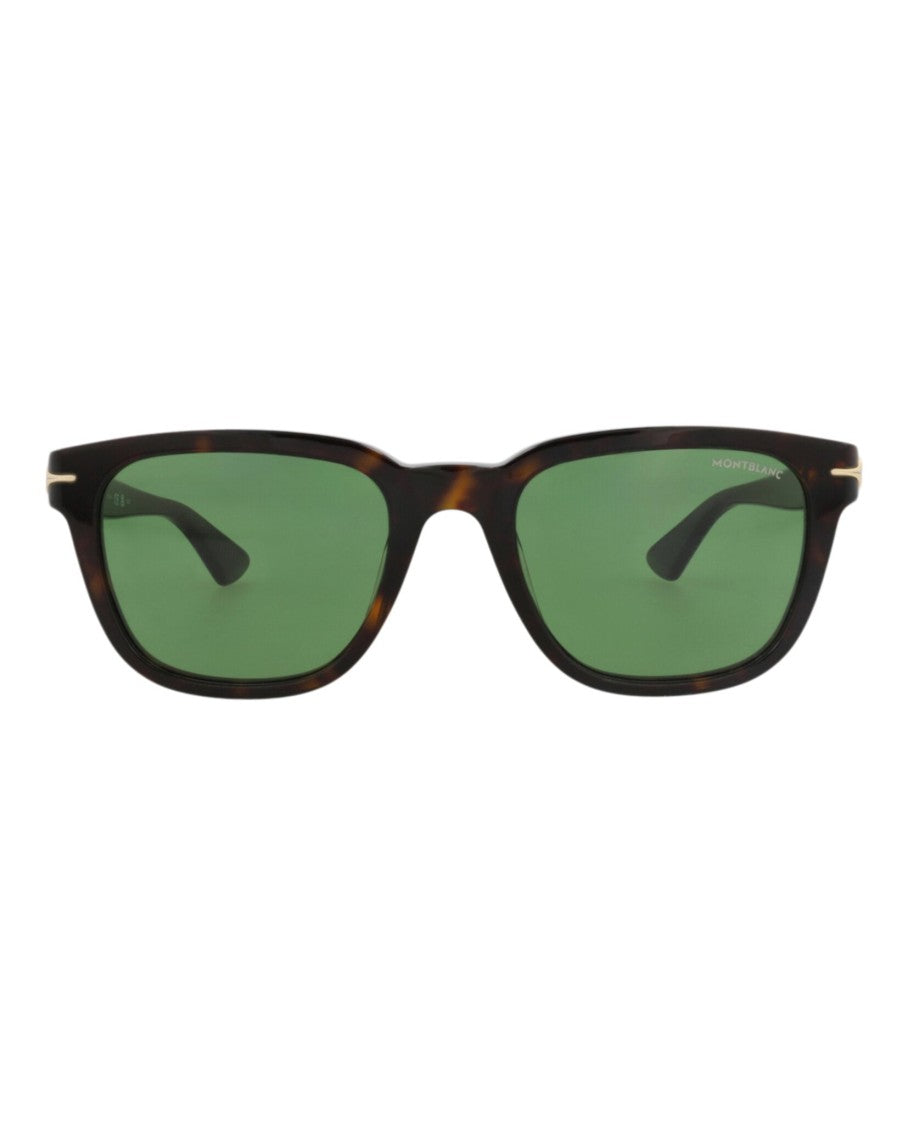 Montblanc Square-Frame Recycled Acetate Sunglasses