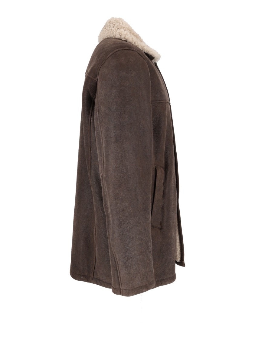 Stewart Steve-Montone Invecciato Unlined Shearling Jacket
