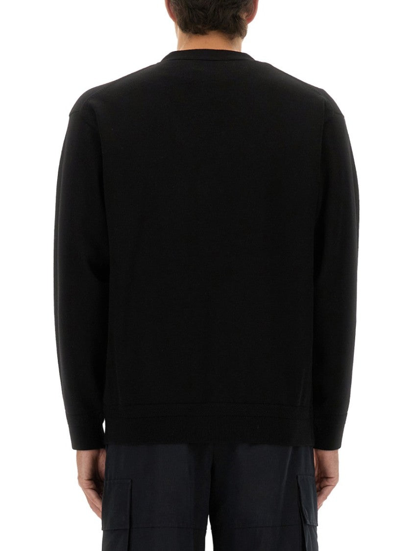 Kenzo Relaxed Fit V-Neck Wool Cardigan