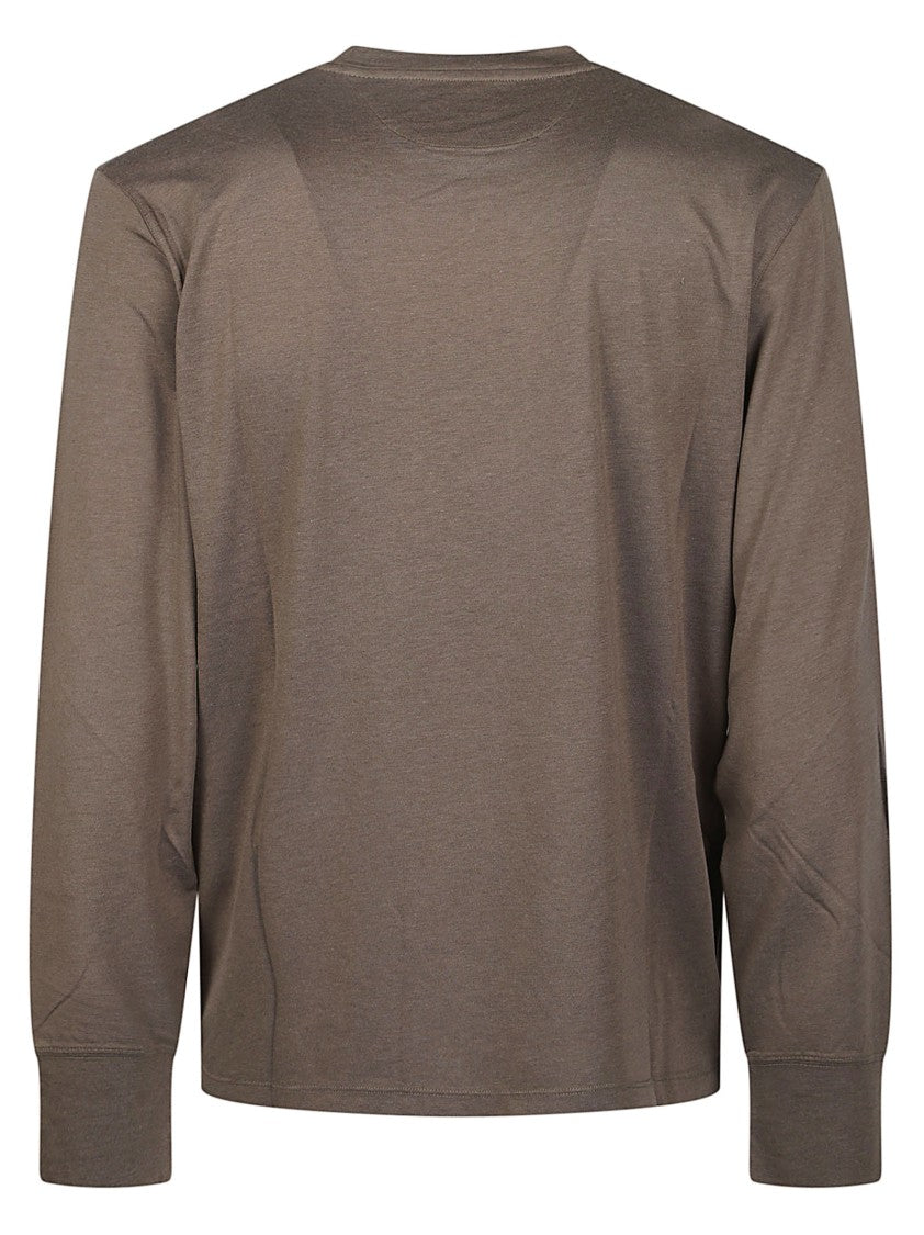 Tom Ford Long-Sleeve Ribbed-Cuff Lyocell-Blend T-Shirt