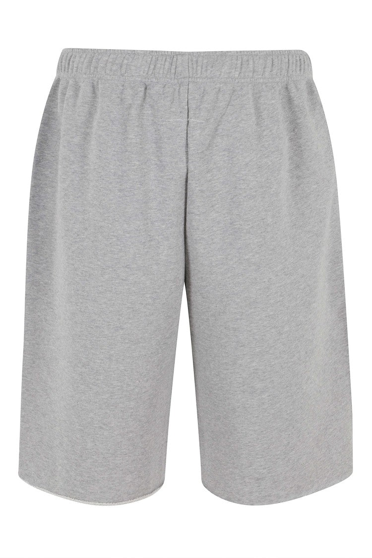 Mm6 By Maison Margiela Gray Sporty Drawstring Cotton-Blend Shorts