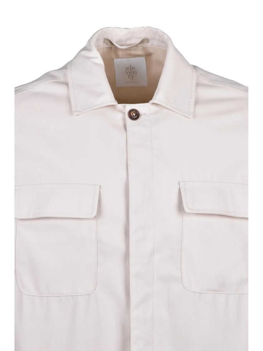 Eleventy Beige Cotton Shirt