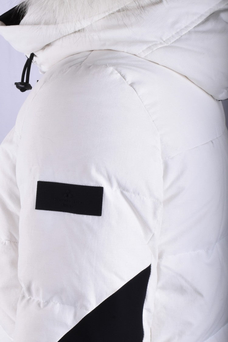 Peuterey White Nylon Quilted Down Jacket