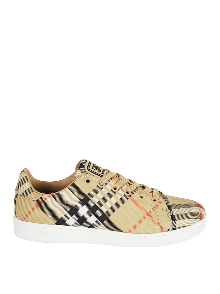 Burberry Low-Top Coated Canvas Sneakers