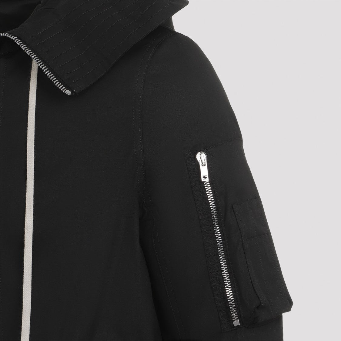 Rick Owens Megaparka Black Cotton Jacket