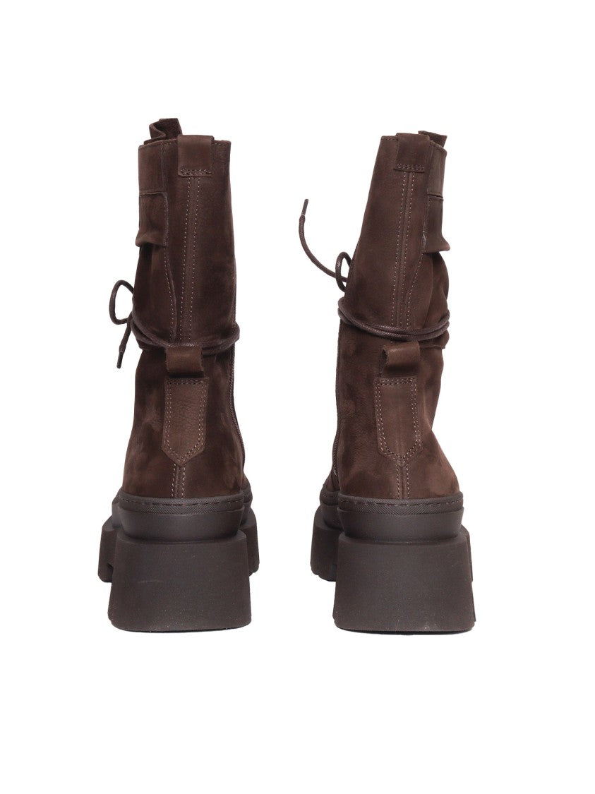 Copenhagen Pointed Toe Ankle Boots In Smooth Cow Leather