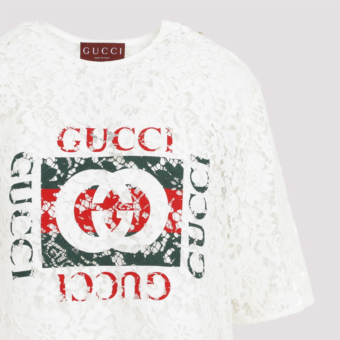 Gucci Off White Wool Top