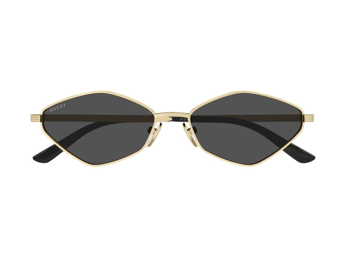 Gucci Gg2222s Gold Geometric Metal Sunglasses