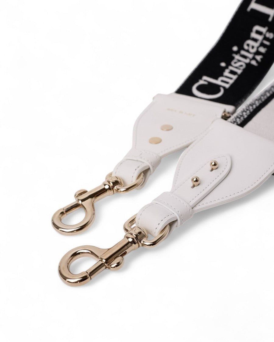 Dior Removable White/Black Shoulder Strap