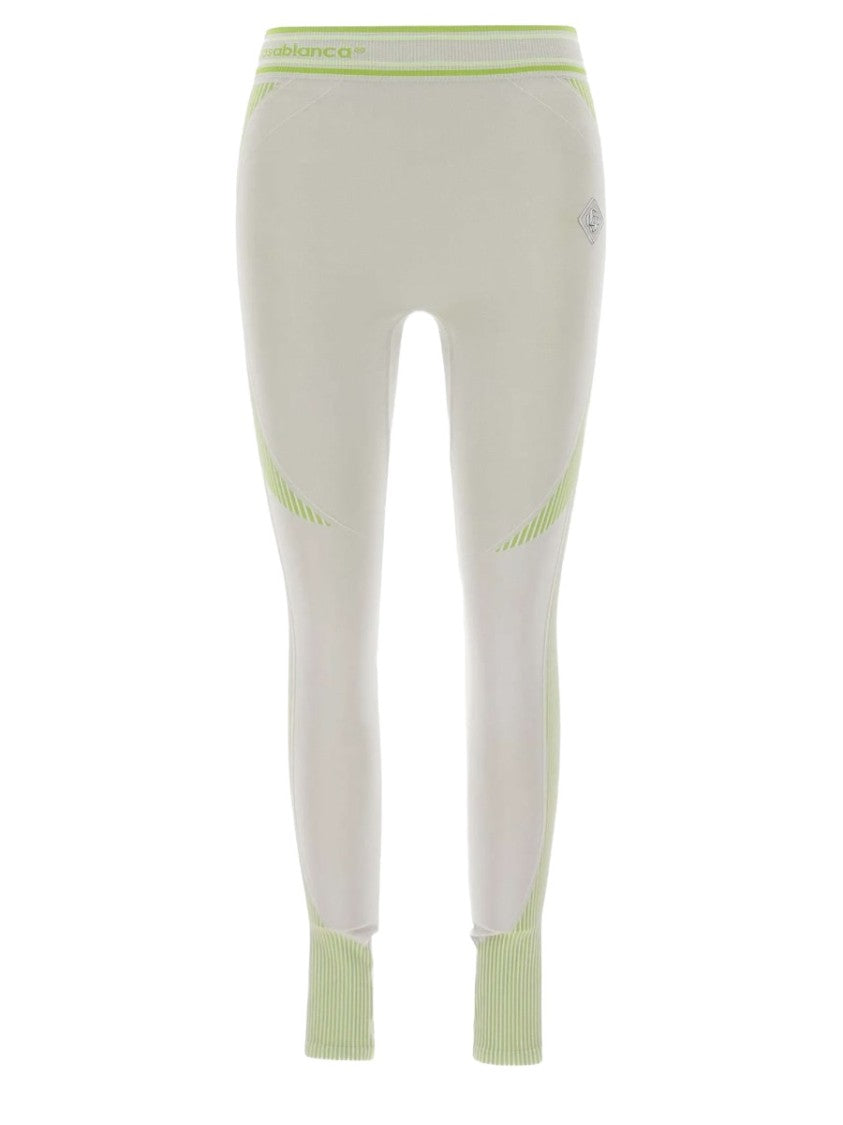 Casablanca Seamless Form-Fitting Ribbed Leggings