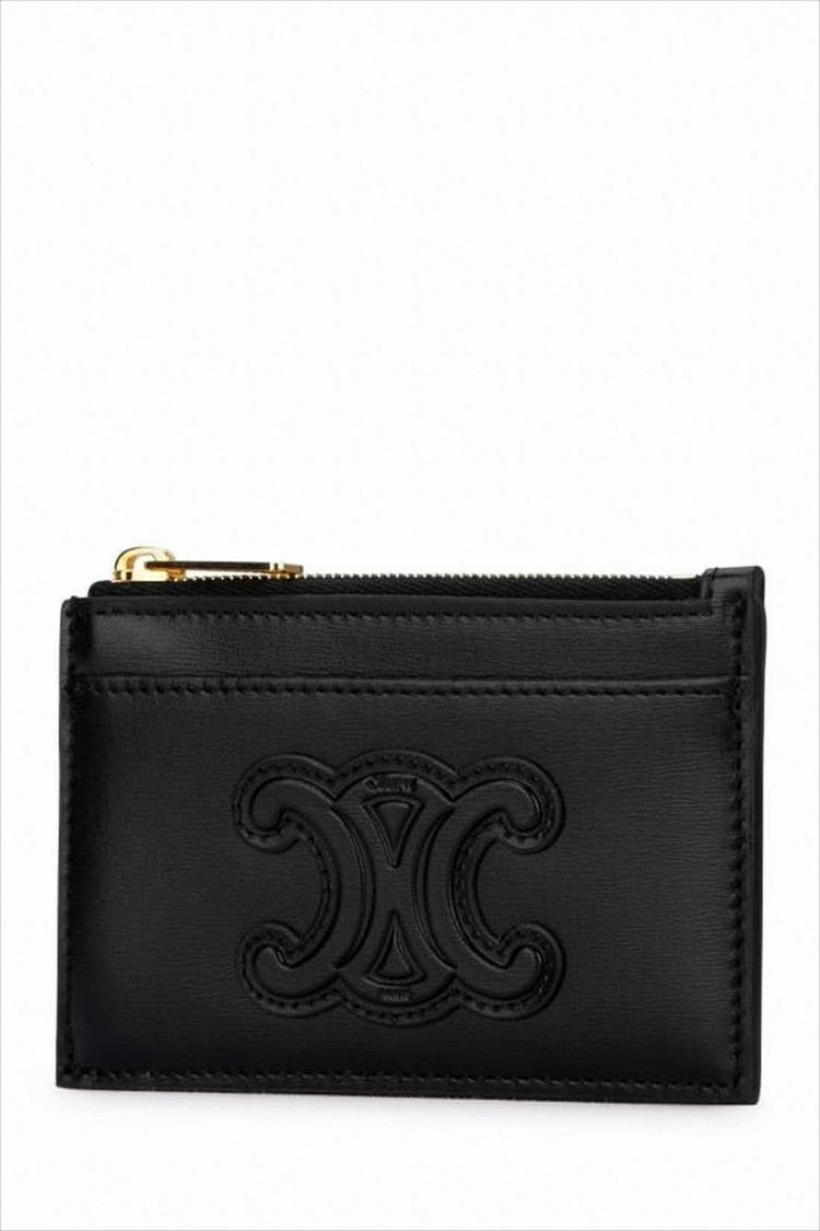 Celine Rectangular Card Wallet In Smooth Calf Leather