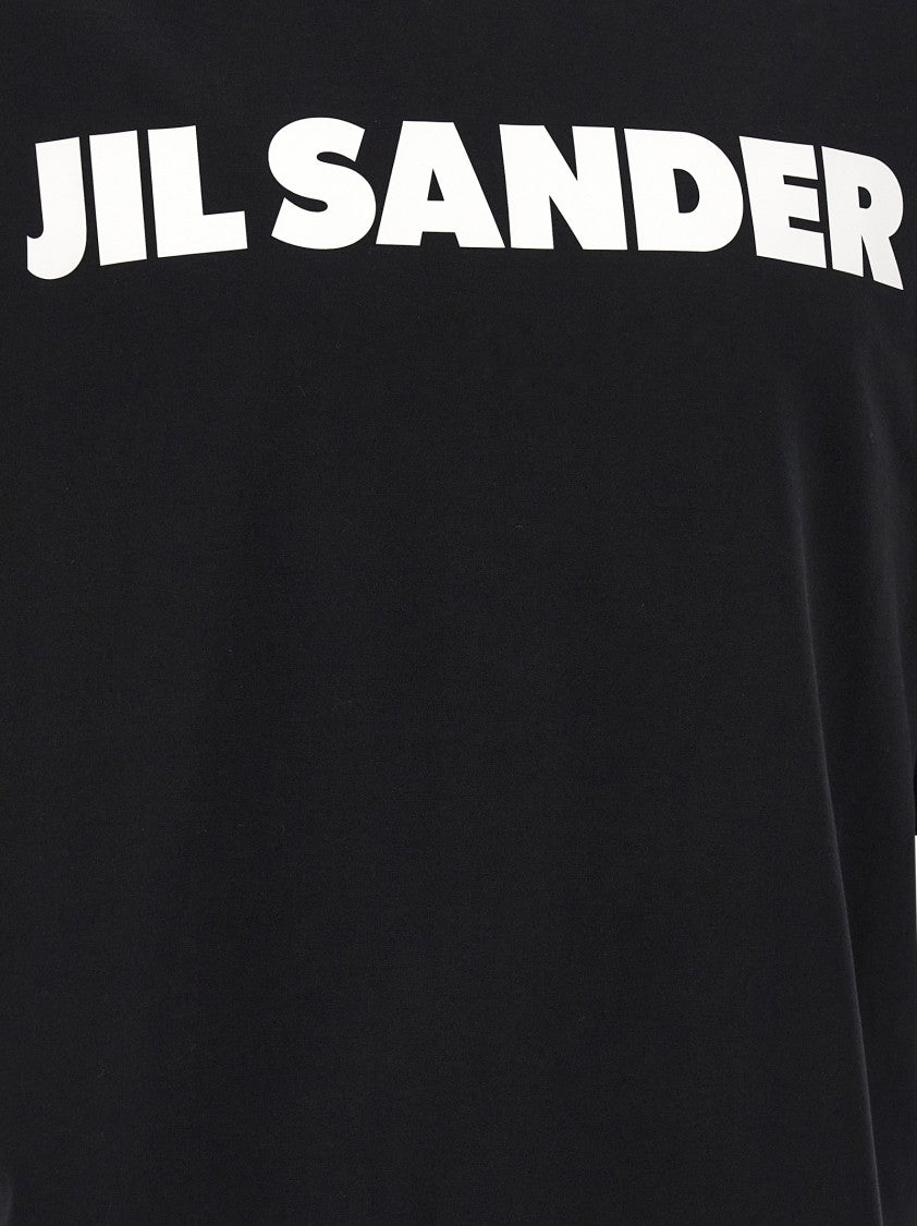 Jil Sander Cotton Jersey T-Shirt With Bold Logo Print