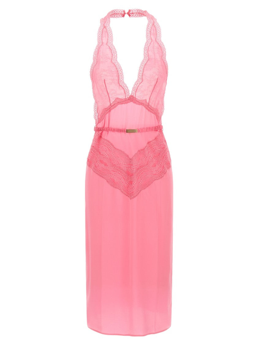 Gucci Satin And Lace Dress