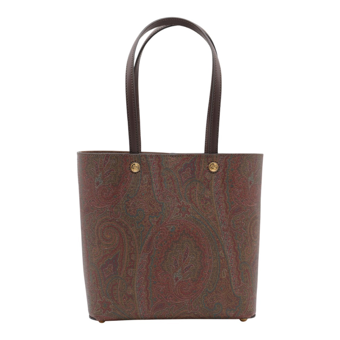 Etro Structured Tote Bag With Classic Paisley Pattern And Textured Finish