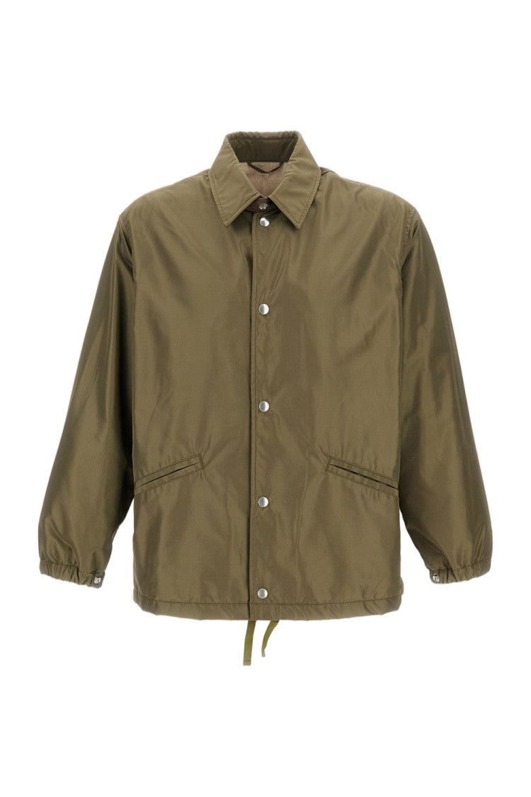 Kaptain Sunshine Oversized Outdoor Jacket With Snap Button Closure And Adjustable Hem