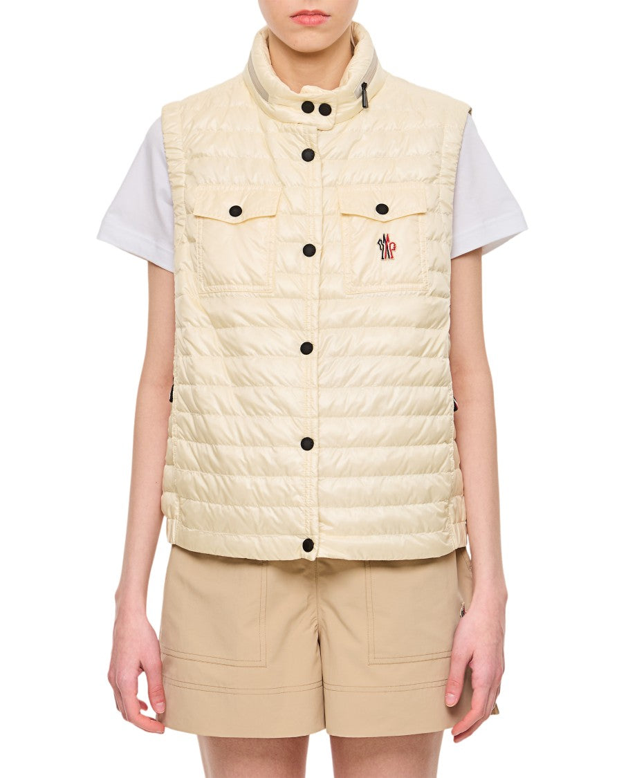 Moncler Grenoble Quilted Nylon Waistcoat With Stand-Up Collar