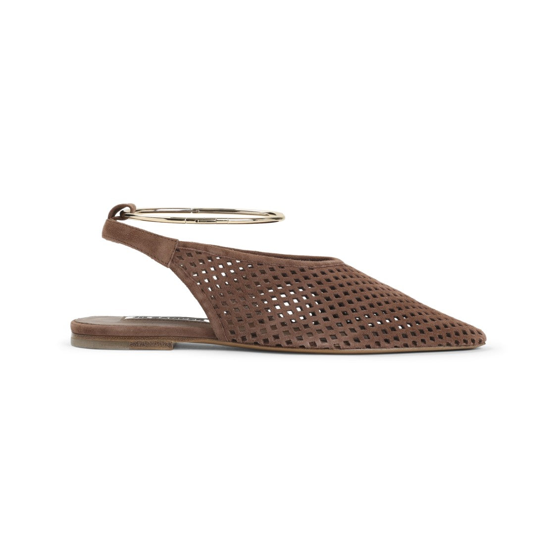 Jil Sander Brown Goat Leather Sling Back