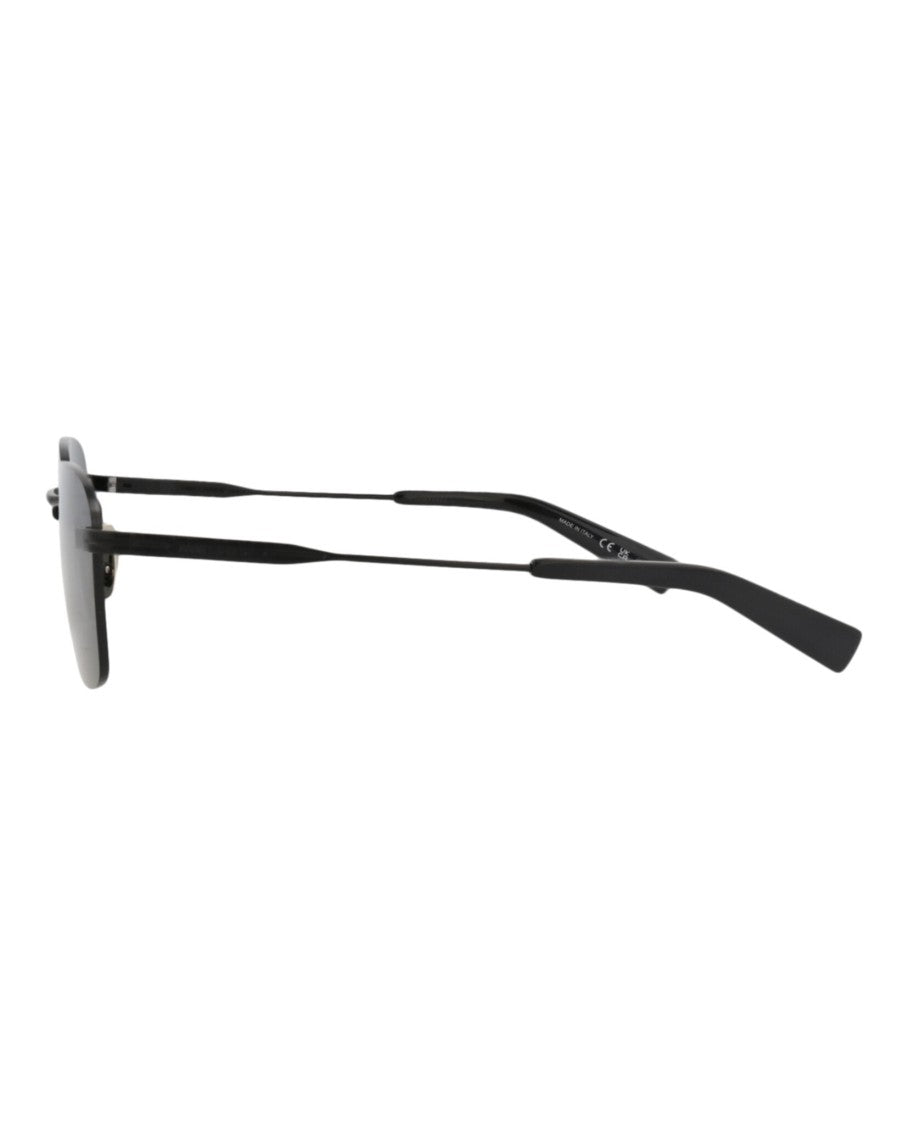 Saint Laurent Square-Frame Metal Sunglasses
