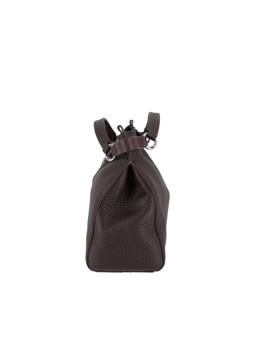 Claudio Orciani Virgo M Soft Textured Calf Leather Handbag