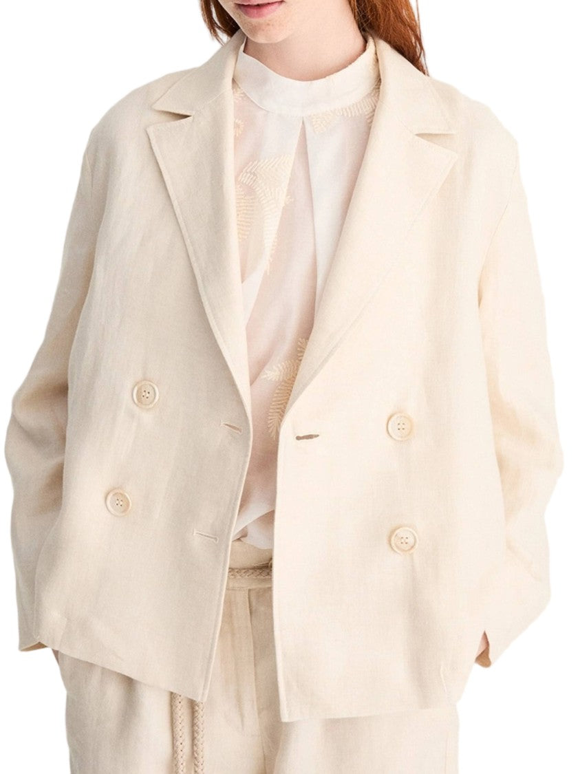 Biancalancia Double-Breasted Oversized Boxy Fit Jacket