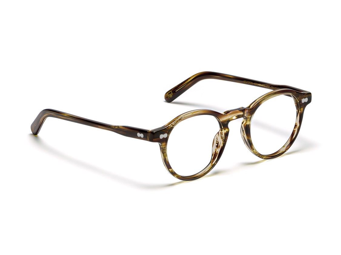 Moscot Tortoiseshell Or-Mil-O Translucent Round Eyeglasses