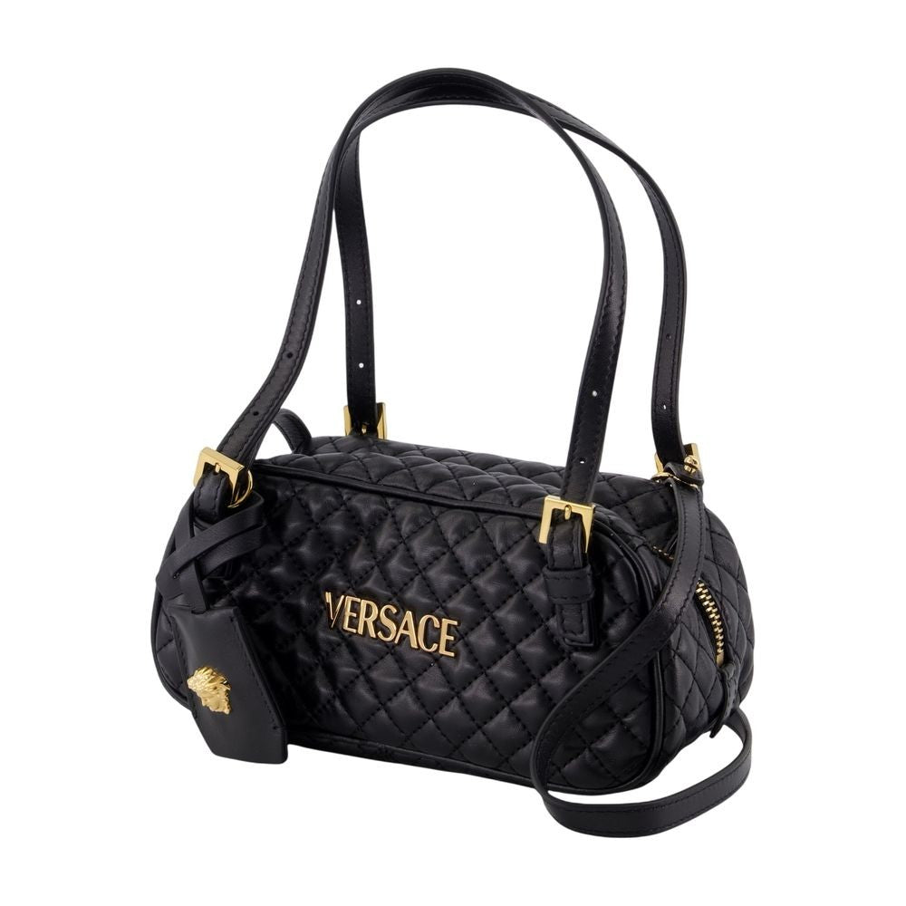 Versace Mini Shoulder Bag - Leather - Black