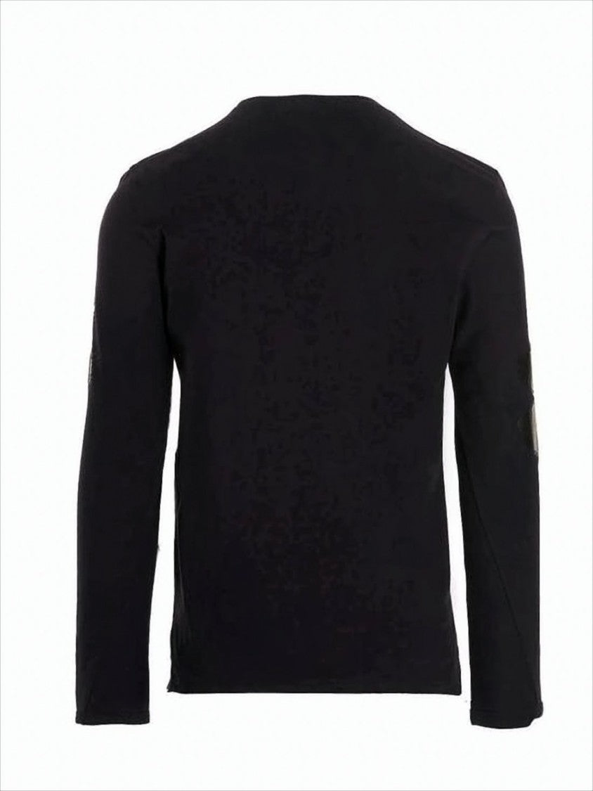 Alexander Mcqueen Long-Sleeve Black Cotton T-Shirt With Print