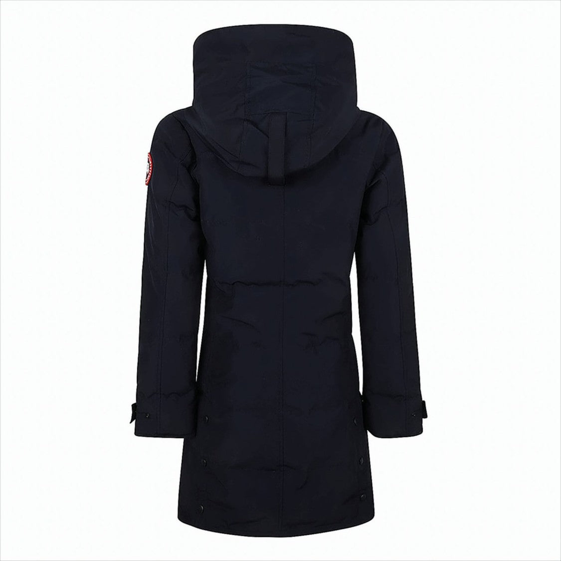 Canada Goose Quilted Longline Hooded Parka With Snap-Button Placket