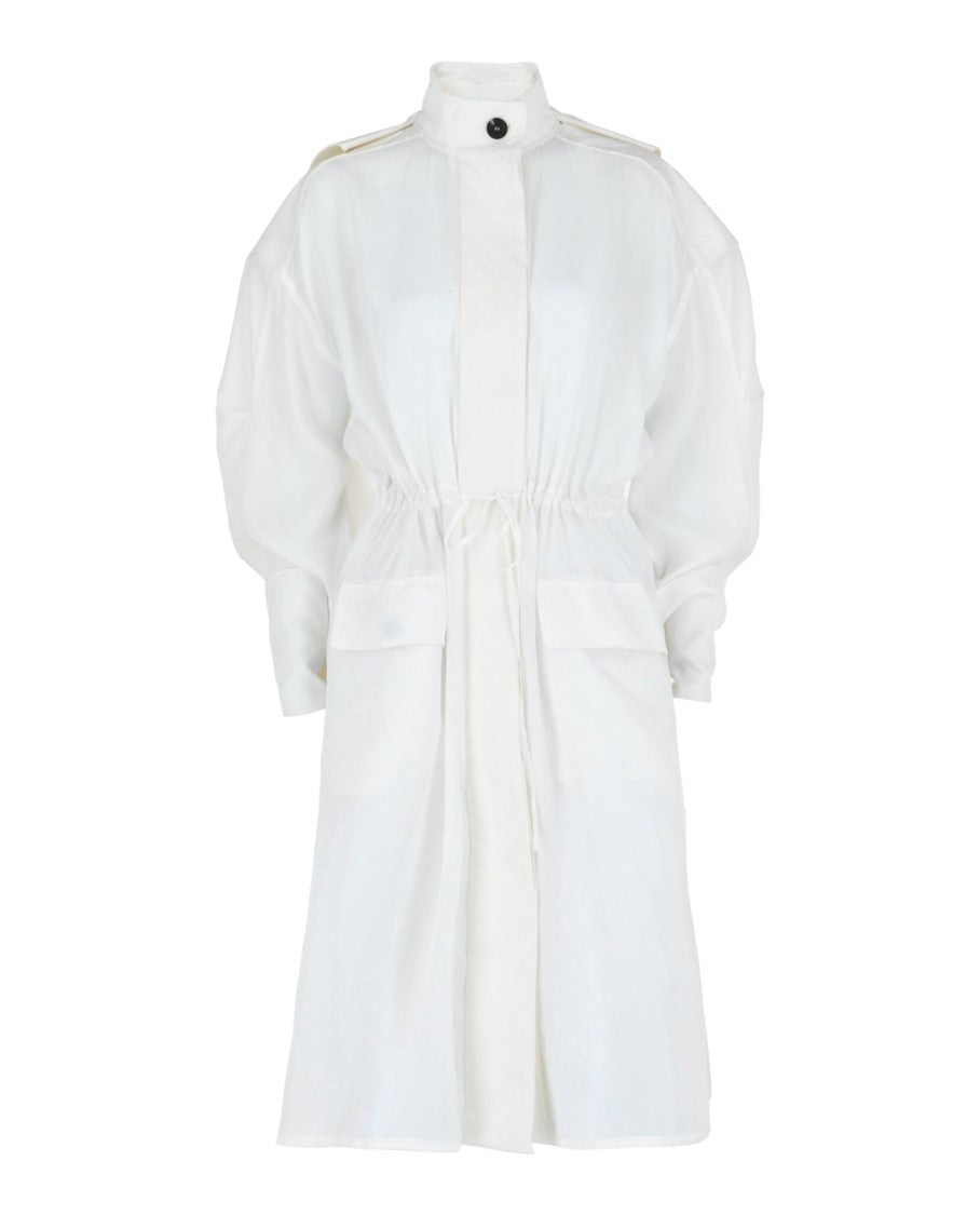 Ferragamo Long-Sleeved Hooded Trench Coat