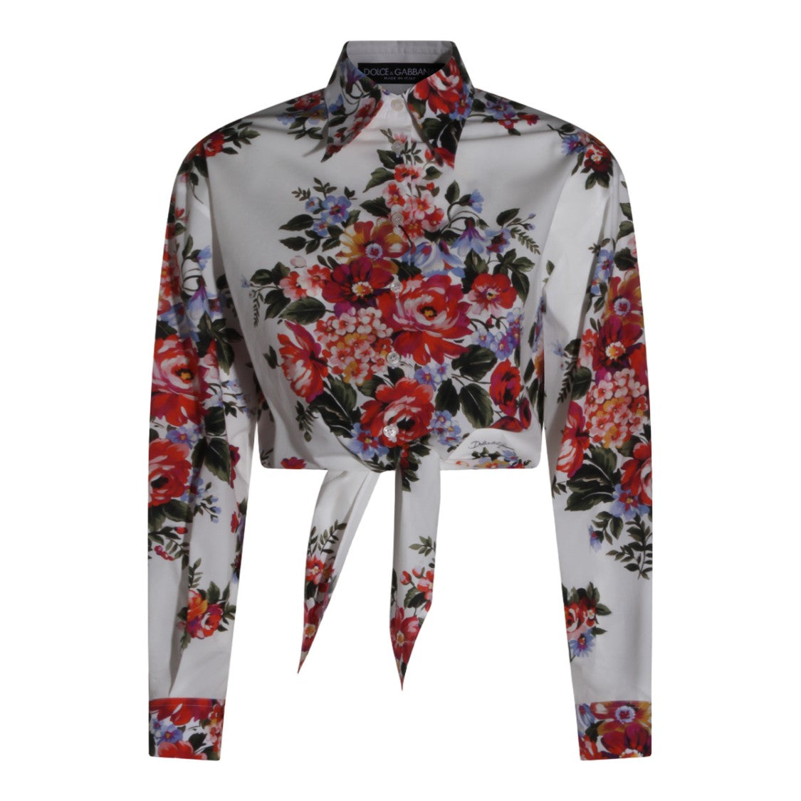 Dolce & Gabbana Button-Down Tailored Shirt With Pointed Collar