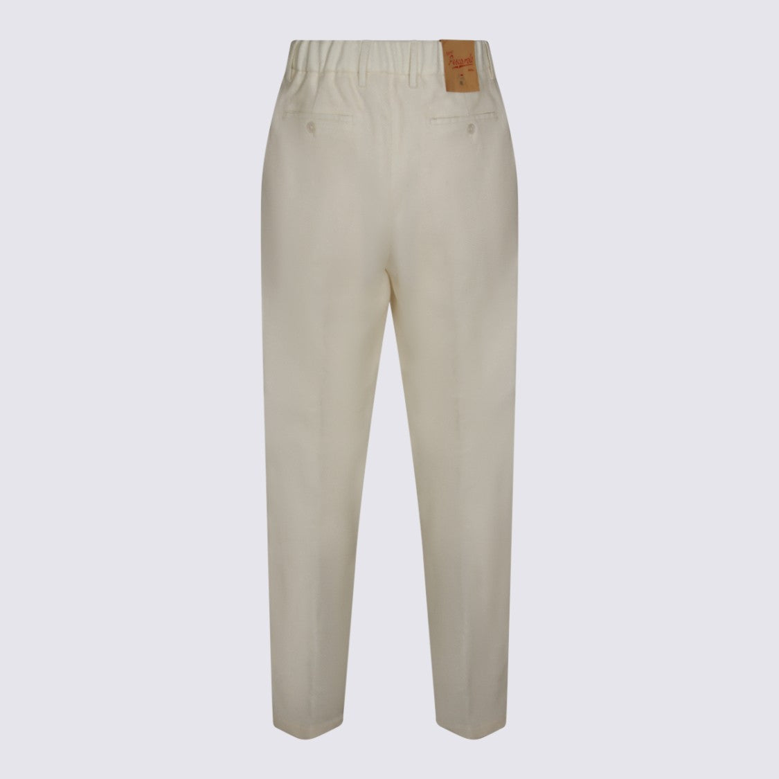 Marco Pescarolo High-Waisted Tailored Trousers With Herringbone Detail