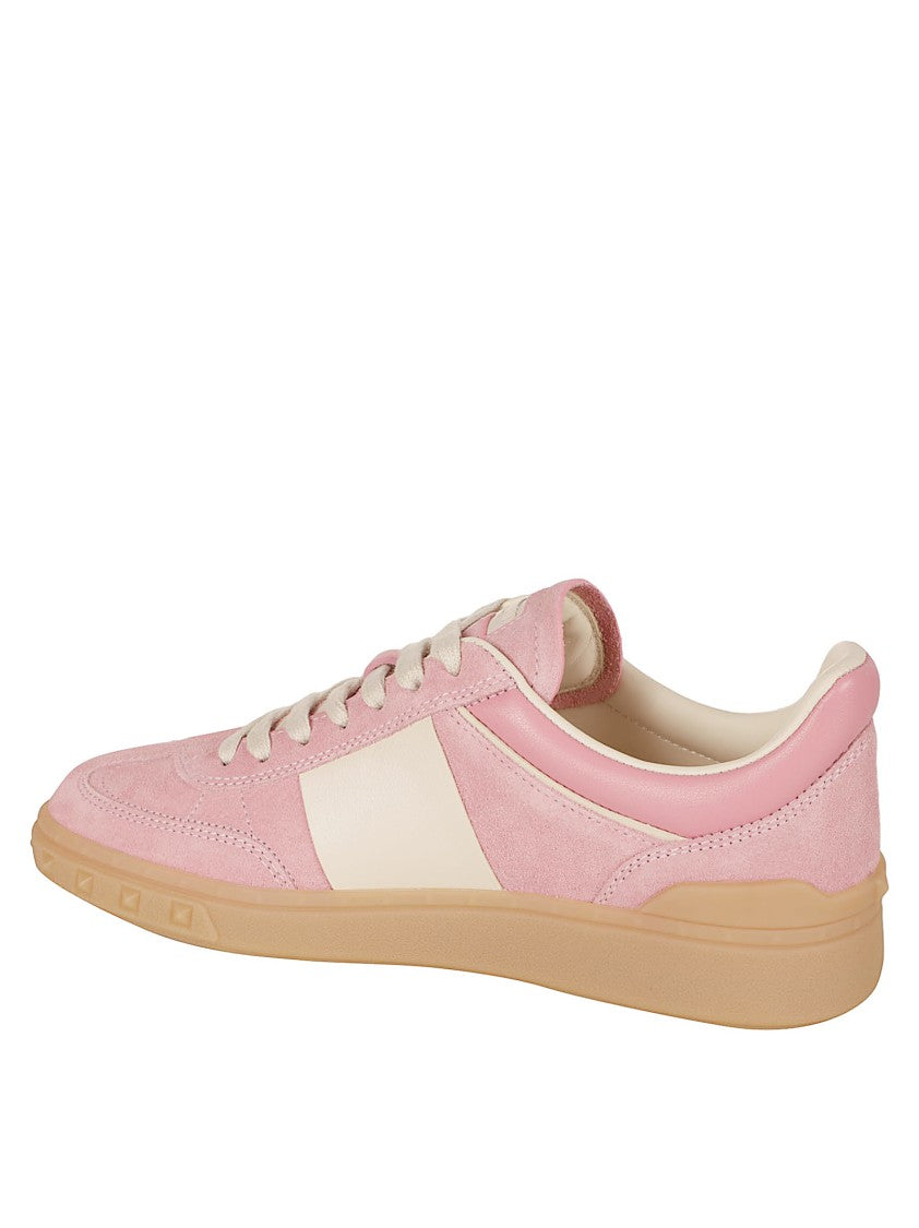Valentino Garavani Light Pink Suede Sneakers