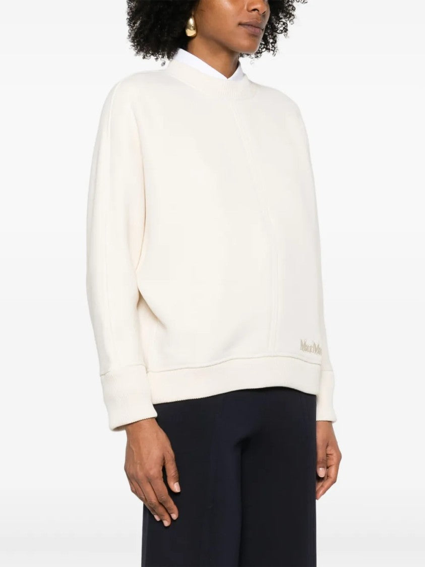 Max Mara Relaxed-Fit Sweatshirt With Classic Crew Neckline