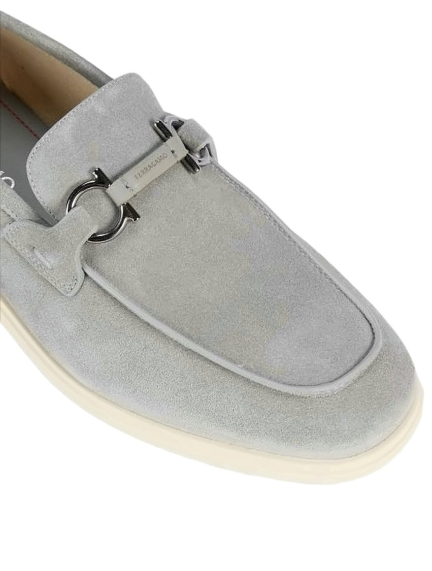 Salvatore Ferragamo Suede Leather Slip-On Mule