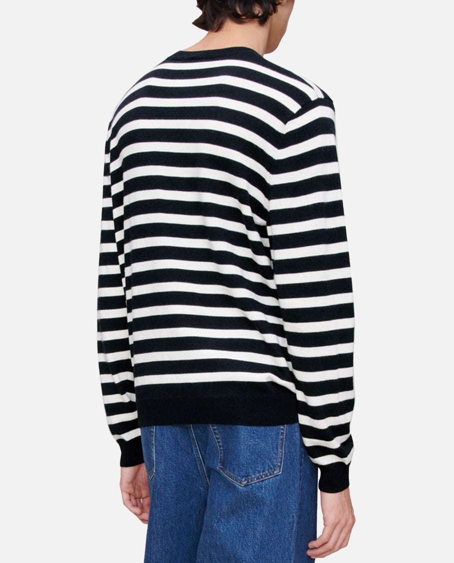A.P.C. Crewneck Sweater With Classic Striped Pattern