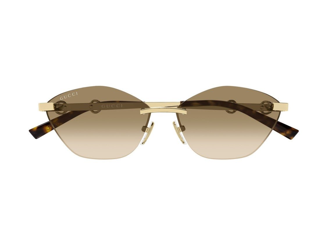 Gucci Gg2050s Gradient Horsebit Rimless Sunglasses