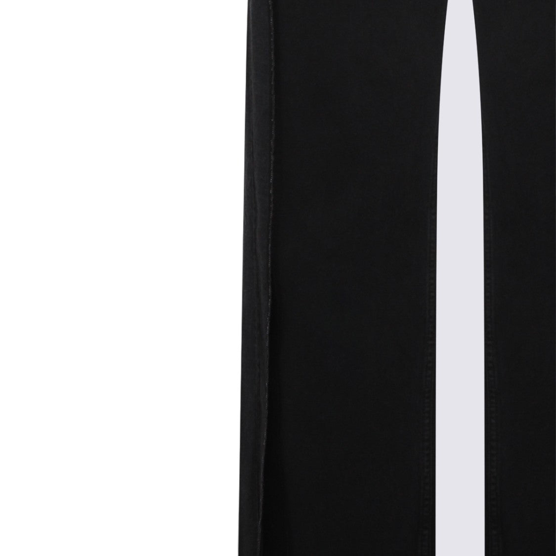 Mm6 By Maison Margiela Straight-Leg Black Jeans With Classic Five-Pocket Design