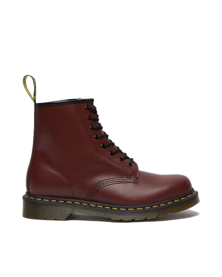 Dr. Martens Lace-Up Combat Boots 1460 Red Smooth